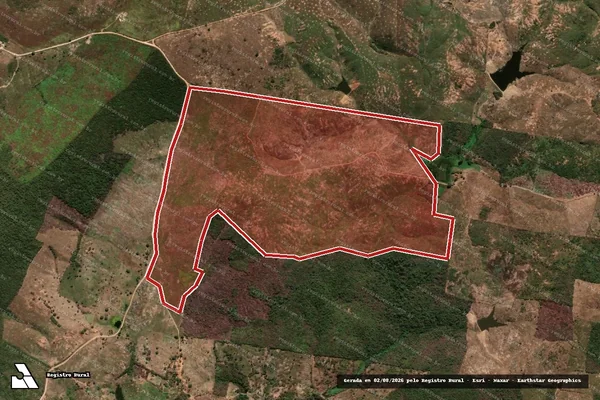 Imagem de satélite de Infração Ambiental em Jucás - CE