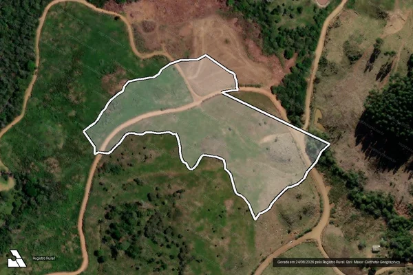 Imagem de satélite de Infração Ambiental em Reserva do Iguaçu - PR