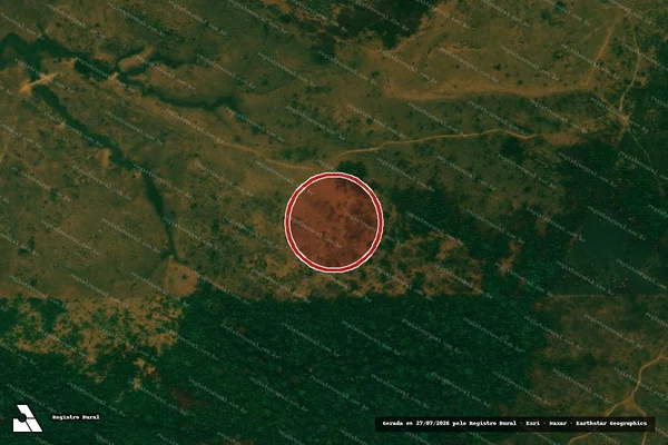 Imagem de satélite de Infração Ambiental em Buritis - RO