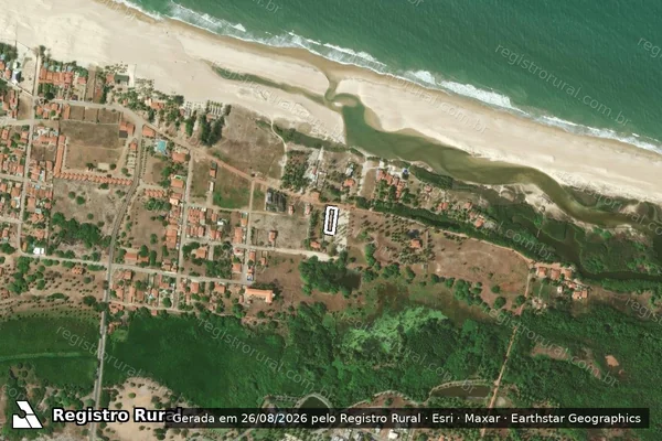 Imagem de satélite de Infração Ambiental em São Gonçalo do Amarante - CE