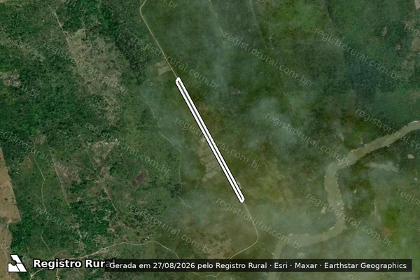 Imagem de satélite de Infração Ambiental em Mucajaí - RR