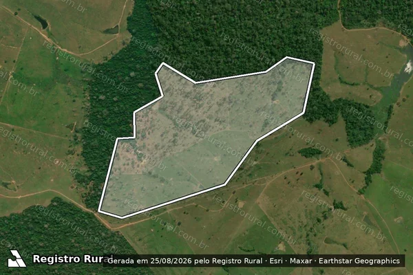 Imagem de satélite — Embargo Ambiental - Porto Acre/AC