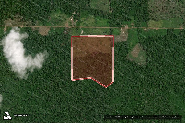 Imagem de satélite de Infração da Flora em Rorainópolis - RR