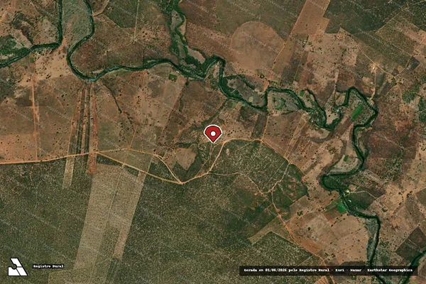 Imagem de satélite — Embargo IBAMA — Infração da Flora — Cocos/BA