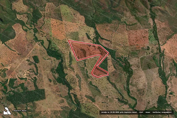 Imagem de satélite de Infração Ambiental em Alto Paraíso de Goiás - GO