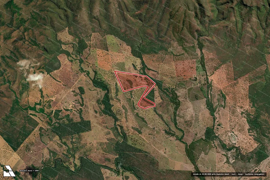 Imagem aérea do item A