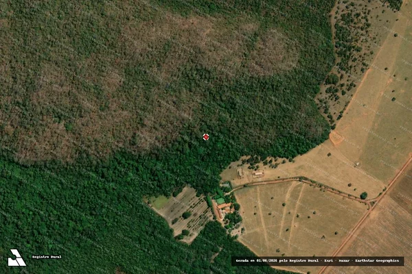 Imagem de satélite de Infração Ambiental em Nobres - MT