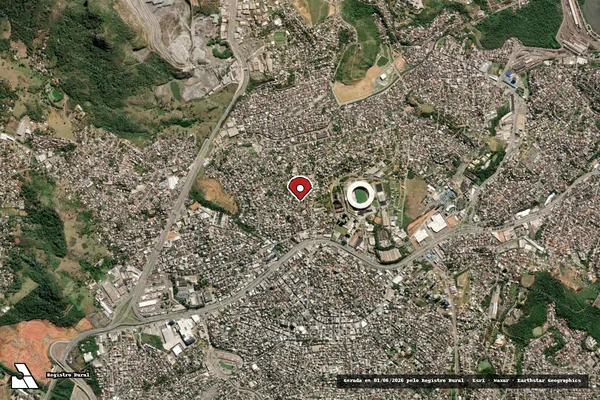 Imagem de satélite — Embargo IBAMA — Infração Ambiental — Cariacica/ES