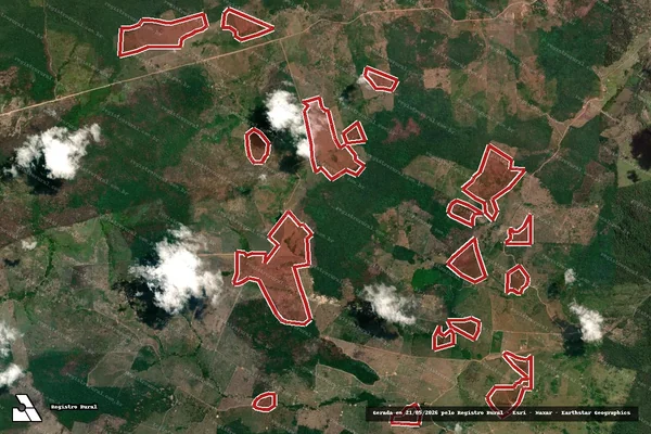 Imagem de satélite de Infração Ambiental em São Félix do Xingu - PA