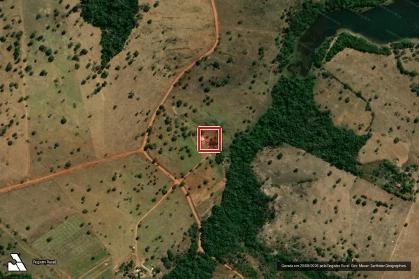 Imagem de satélite de Infração da Flora em Juscimeira - MT
