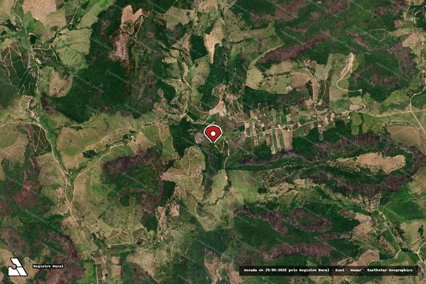 Imagem de satélite de Infração Ambiental em Barra de São Francisco - ES (marcador da localização)