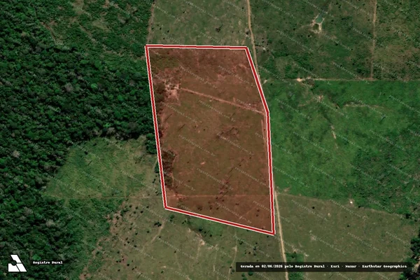 Imagem de satélite de Infração Ambiental em Apuí - AM