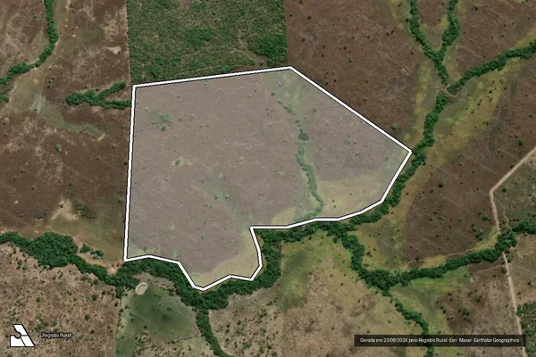 Imagem de satélite — Embargo IBAMA — Infração da Flora - Crixás/GO