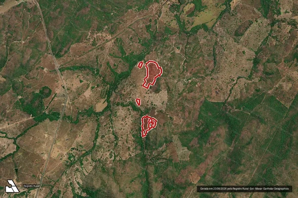 Imagem de satélite de Infração Ambiental em Colinas de Goiás - GO