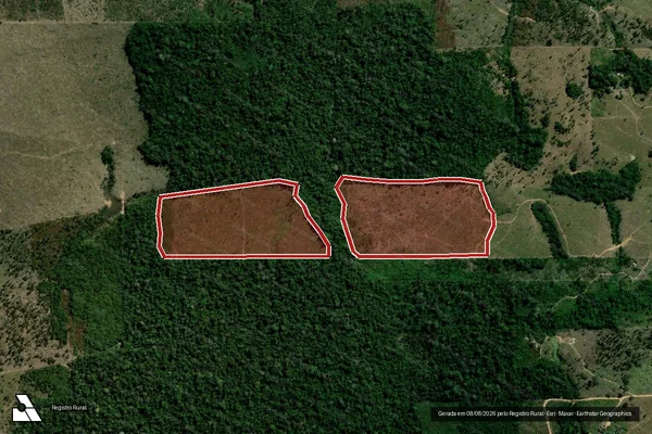Imagem de satélite de Infração Ambiental em Machadinho D'Oeste - RO