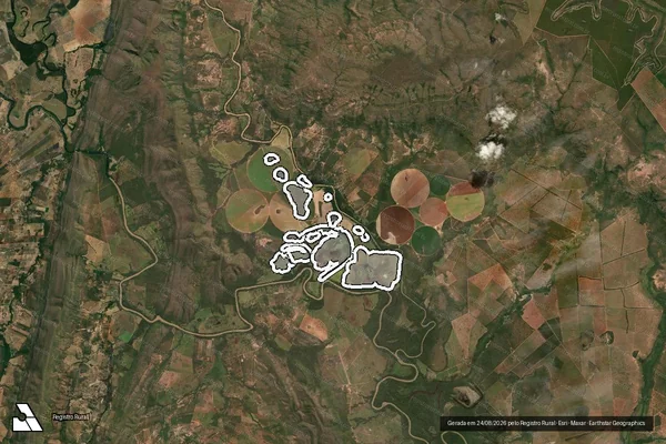 Imagem de satélite de Infração de Licenciamento(Não Classificada-Móvel) em Arinos - MG