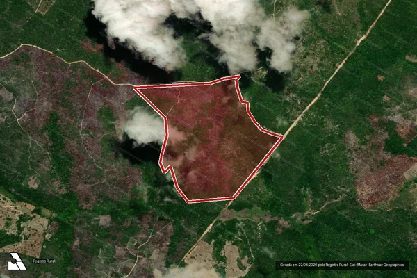 Imagem de satélite de Infração Ambiental em Santa Luzia do Itanhy - SE