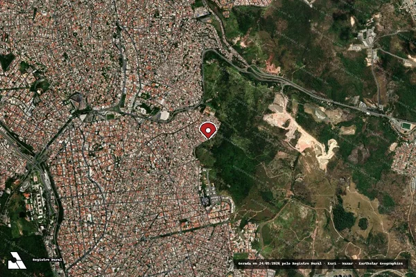 Imagem de satélite — Embargo Ambiental — Sabará/MG