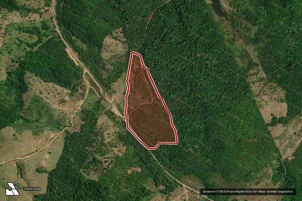Imagem de satélite — Embargo IBAMA — Infração Ambiental - Itupiranga/PA