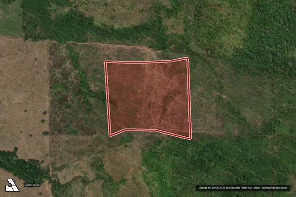 Imagem de satélite de Infração da Flora em Cotriguaçu - MT