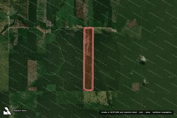 Imagem de satélite — Embargo Ambiental - Candeias do Jamari/RO