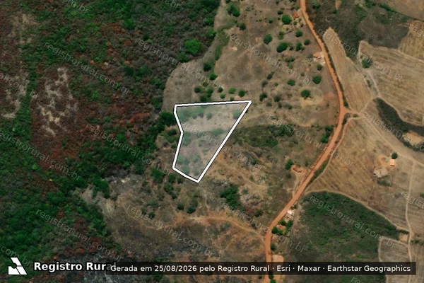 Imagem de satélite — Embargo IBAMA — Infração Ambiental — Siriri/SE