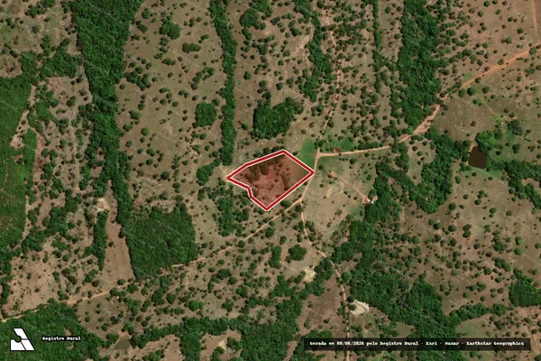 Imagem de satélite de Desmatamento em Fazenda Nova - GO