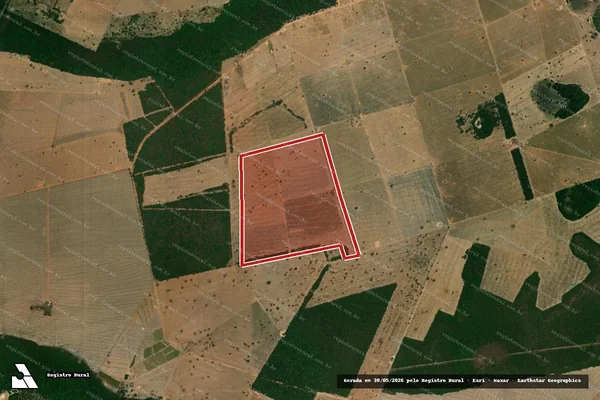 Imagem de satélite de Infração da Flora em Barra do Garças - MT