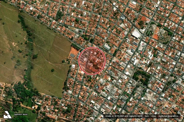 Imagem de satélite de Infração Ambiental em Jaraguá - GO