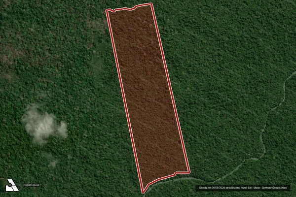 Imagem de satélite de Infração da Flora em Uruará - PA