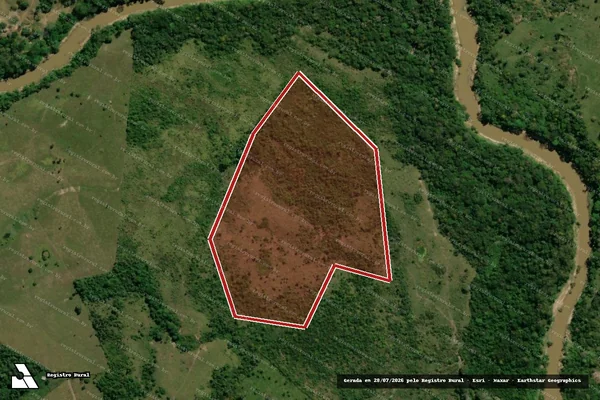 Imagem de satélite de Infração da Flora em Xapuri - AC