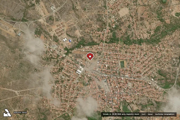 Imagem de satélite de Infração da Fauna em Uauá - BA (marcador da localização)