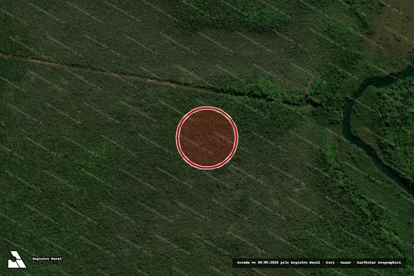 Imagem de satélite de Infração Ambiental em Tangará da Serra - MT