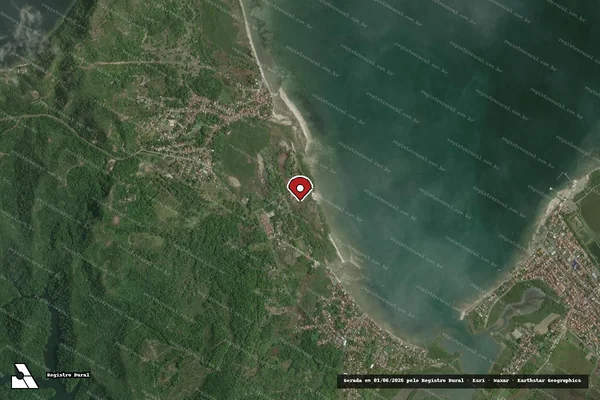 Imagem de satélite — Embargo IBAMA — Infração da Flora — Salinas da Margarida/BA