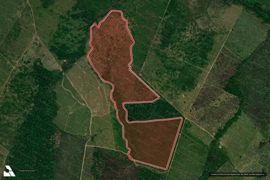 Imagem aérea do item A