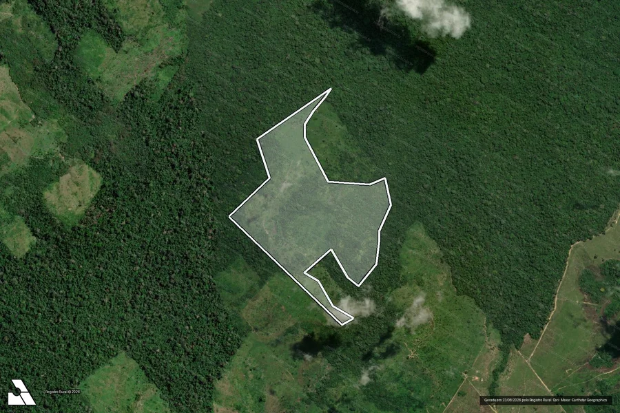 Imagem aérea do item A