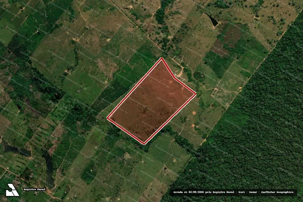 Imagem de satélite — Embargo IBAMA — Infração da Flora - Acrelândia/AC