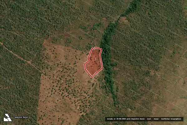 Imagem de satélite de Infração Ambiental em Paranã - TO