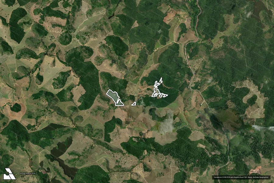 Imagem aérea do item A