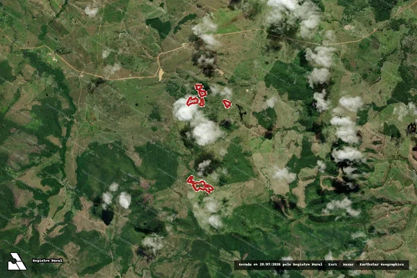 Imagem de satélite — Embargo IBAMA — Infração da Flora — Belmonte/BA