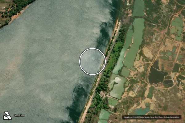Imagem de satélite — Embargo IBAMA — Infração Ambiental - Estreito/MA