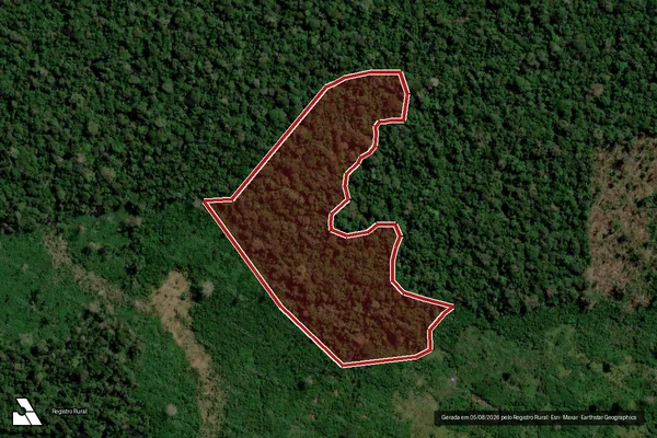 Imagem de satélite de Infração da Flora em Candeias do Jamari - RO
