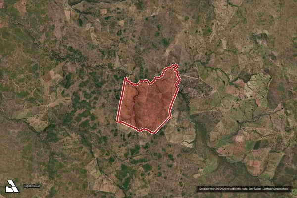 Imagem de satélite de Infração da Flora em Paranã - TO