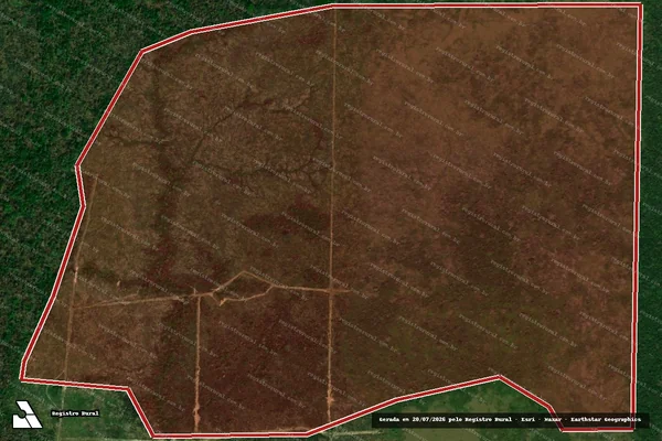 Imagem de satélite de Infração Ambiental em Colniza - MT