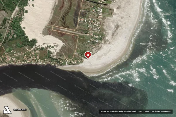 Imagem de satélite — Embargo IBAMA — Infração Ambiental — Estância/SE