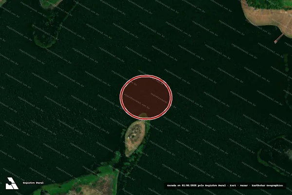 Imagem de satélite de Infração Ambiental em Boqueirão - PB