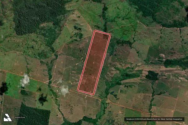 Imagem de satélite de Infração da Flora em Lábrea - AM