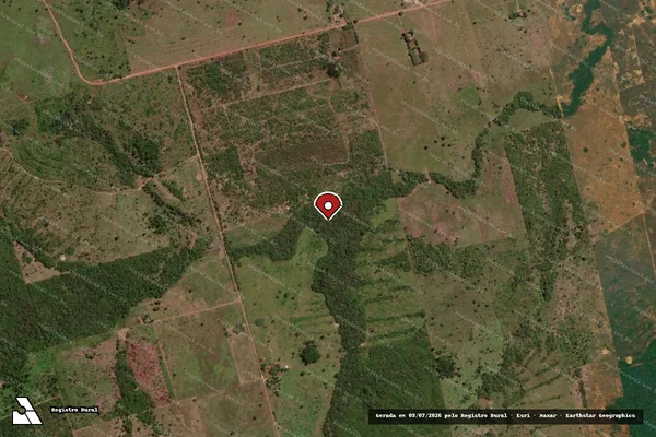 Imagem de satélite — Embargo Ambiental - Vila Rica/MT