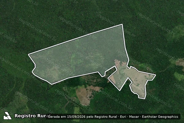 Imagem de satélite de Infração Ambiental em Altamira - PA