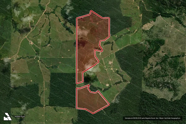 Imagem de satélite de Infração da Flora em Machadinho D'Oeste - RO